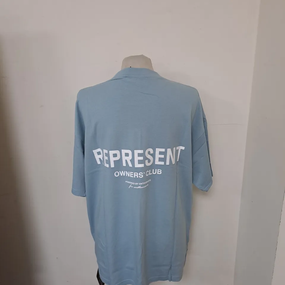 REPRESENT OWNERS CLUB T-SHIRT POWDER BLUE - MEDIUM 