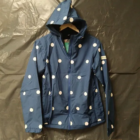 HOLLY & BEAU SPOT COLOUR CHANGING RAINCOAT IN NAVY - SMALL