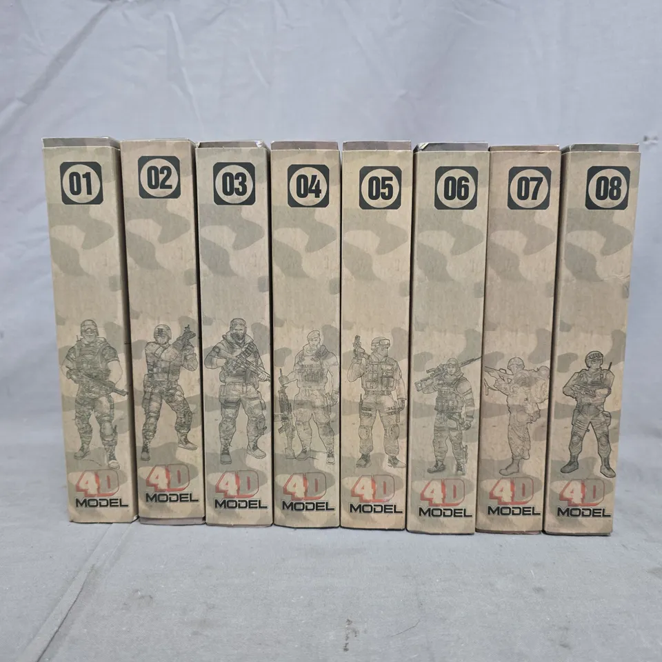 4D MODEL SOLDIER SERIES ACTION FIGURES (SET OF 8)