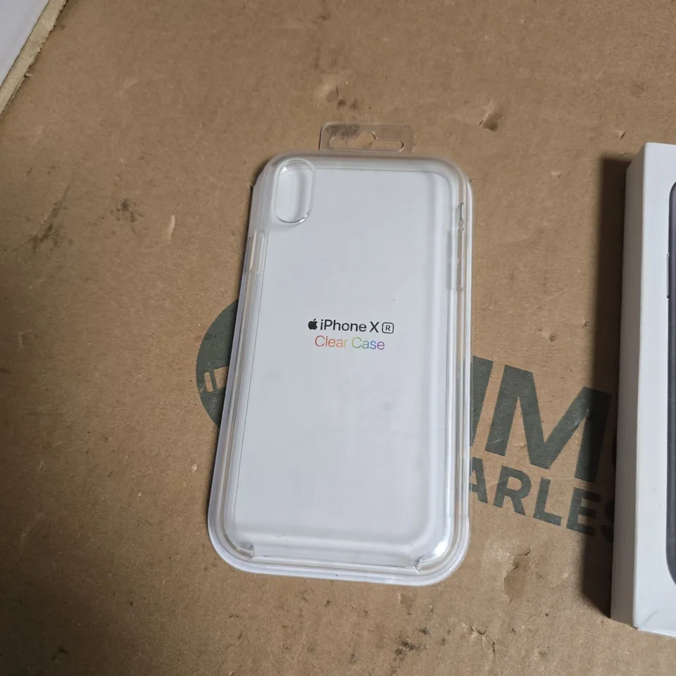 BOX OF APPROXIMATELY 100 ASSORTED MOBILE PHONE CASES INCLUDING IPHONE X LEATHER CASE AND IPHONE X CLEAR CASE 