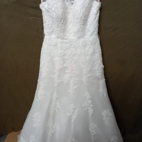 ROSETTA NICOLINI EMBELLISHED WEDDING DRESS - SIZE UNSPECIFIED
