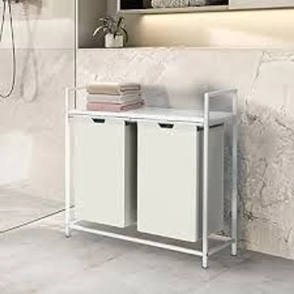 BOXED NEO SINGLE TIER LAUNDRY UNIT - WHITE