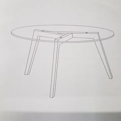 BOXED ROUND COFFEE TABLE - BLACK 