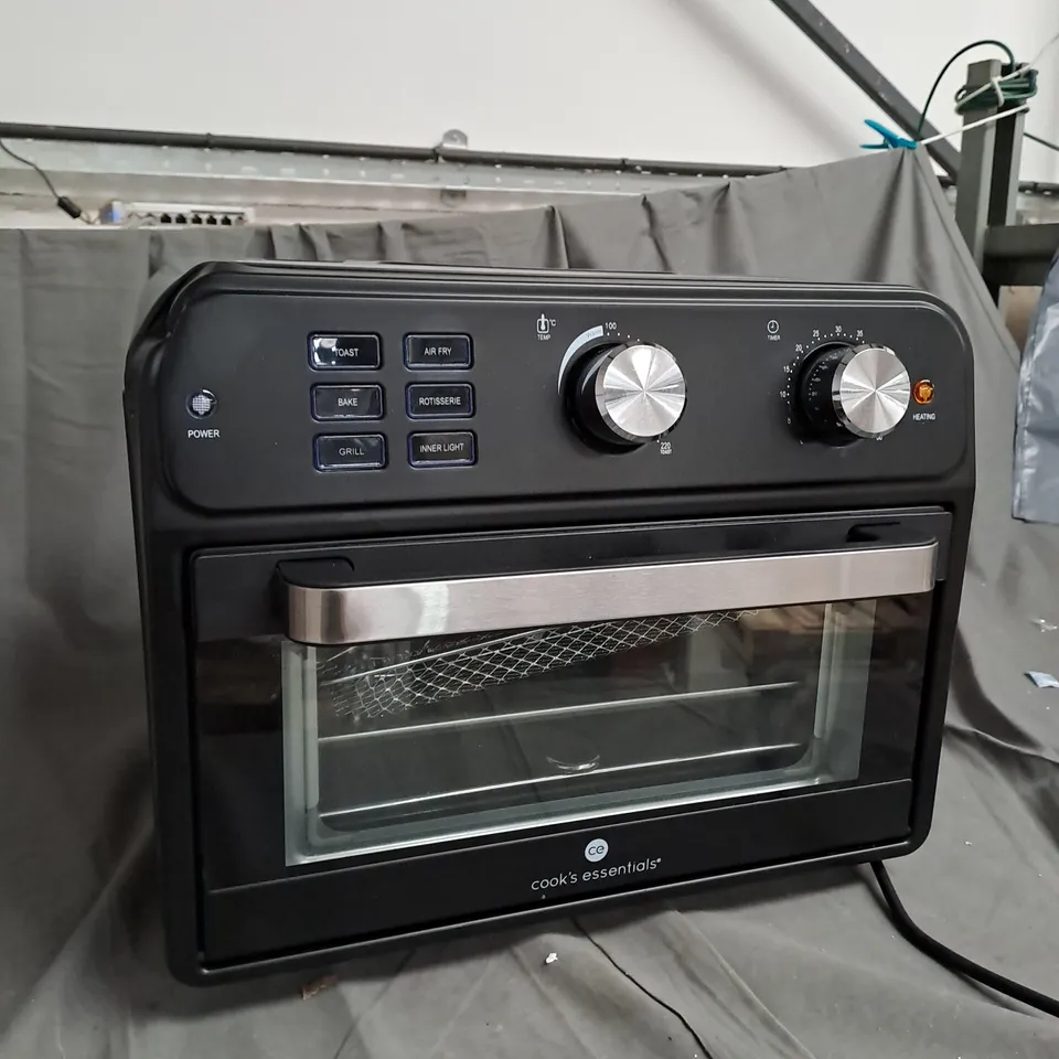 BOXED COOK'S ESSENTIAL 21-LITRE AIRFRYER OVEN IN BLACK
