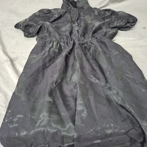 DISTURBIA INKBLOT LAYERED MIDI SHIRT DRESS - SIZE 12