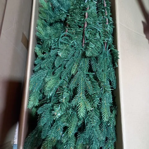BOXED 6FT PRE LIT UPSWEPT TREE - COLLECTION ONLY