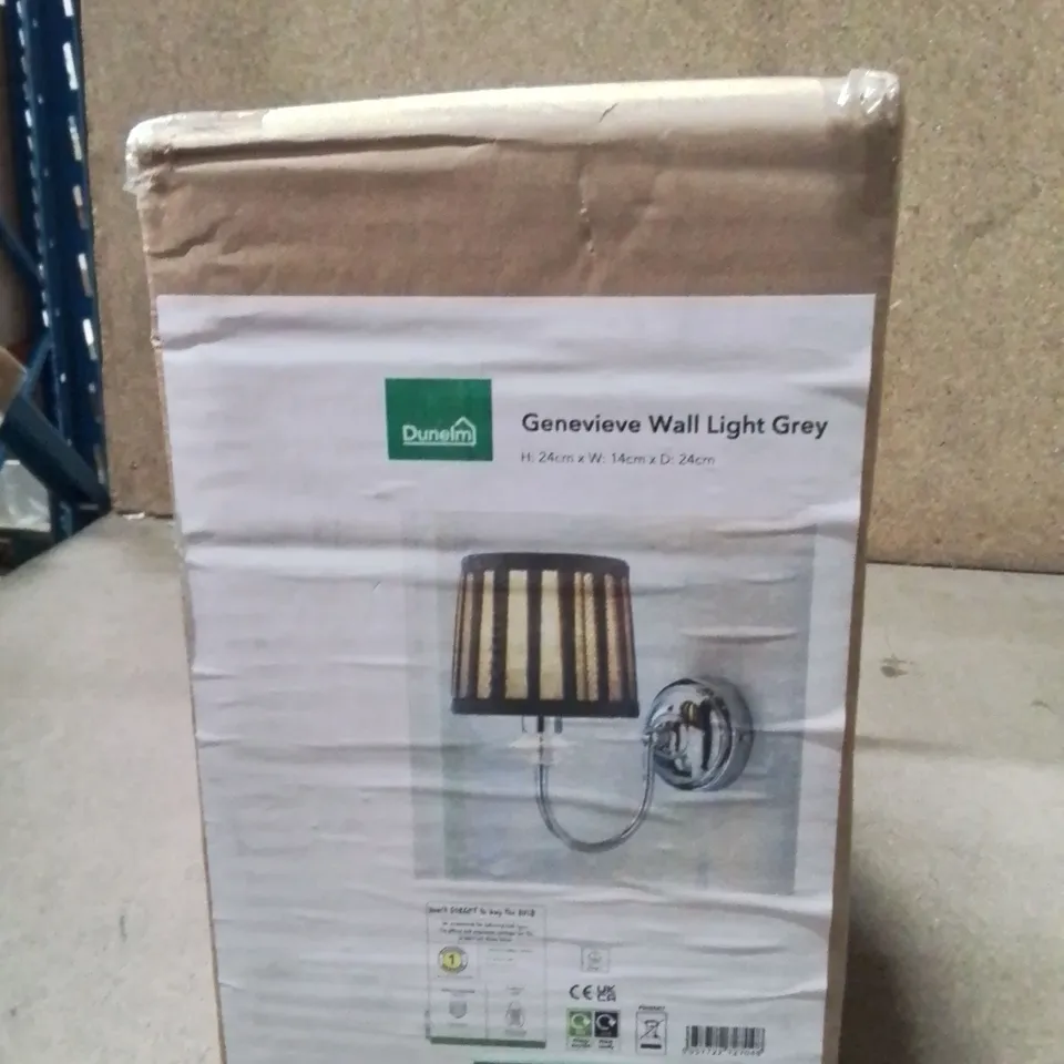 BOXED GENEVIEVE WALL LIGHT GREY 