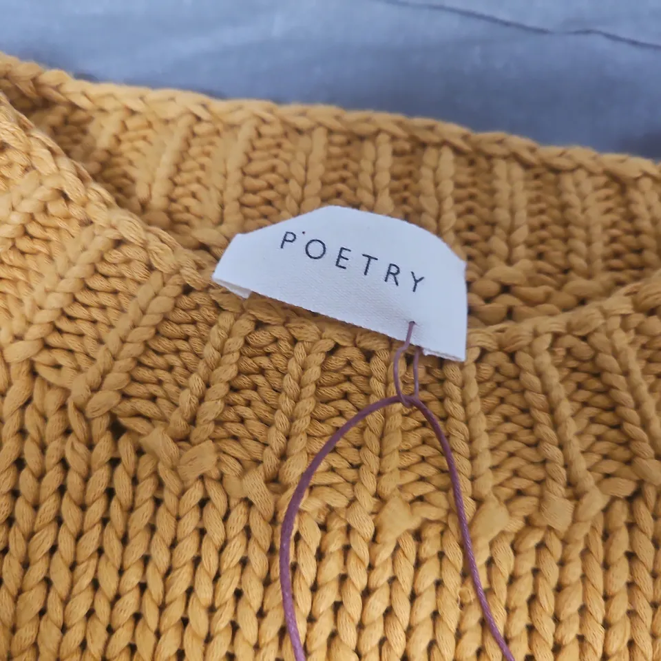 POETRY WOMEN'S KNIT JUMPER - SOFT AMBER, UK 12