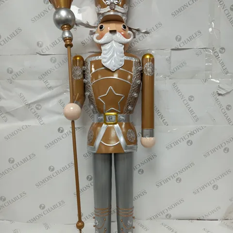 INLIT GIANT NUTCRACKER GOLD/SILVER - COLLECTION ONLY