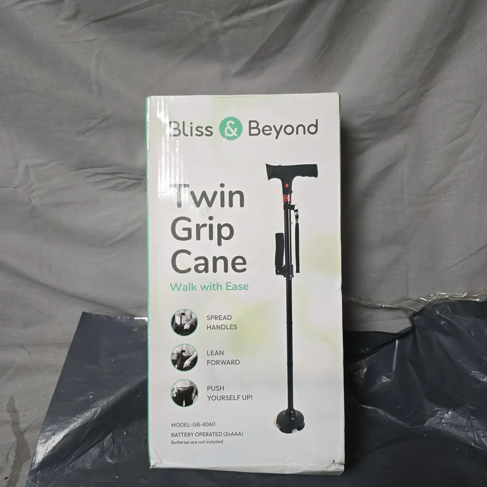 BLISS & BEYOND TWIN GRIP CANE – WALK WITH EASE (GB-8060)