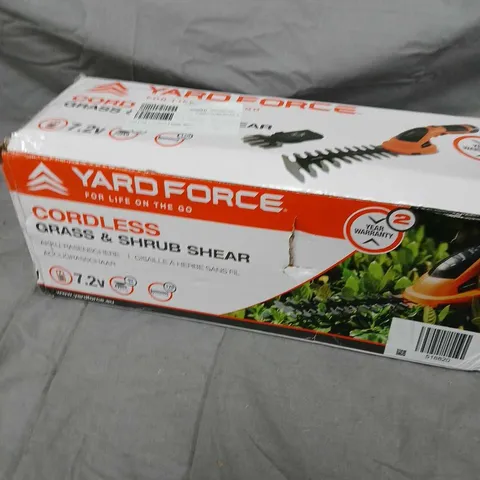 YARD FORCE 7.2V GRASS & HEDGE SHEAR