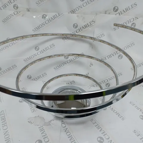 NAEVE SPIRAL LED CEILING LIGHT SILVER CHROME