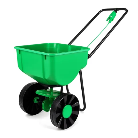 BOXED OYPLA HEAVY DUTY ROCK SALT GRIT GRASS SEED FERTILISER SPREADER