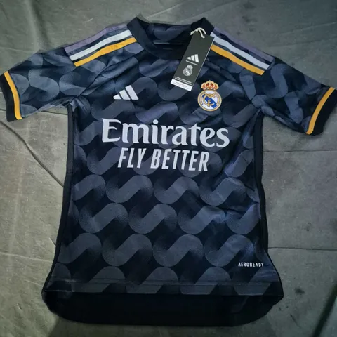 ADIDAS REAL MADRID KIDS AWAY JERSEY - UK 7-8Y