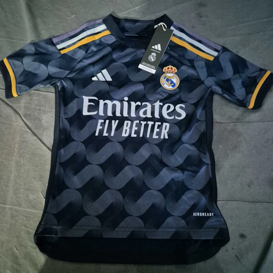 ADIDAS REAL MADRID KIDS AWAY JERSEY - UK 7-8Y
