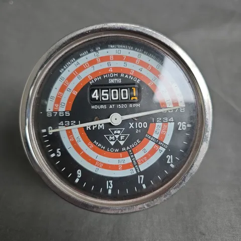 Smiths Tractor Tachometer with Hour Meter – Round Metal Case