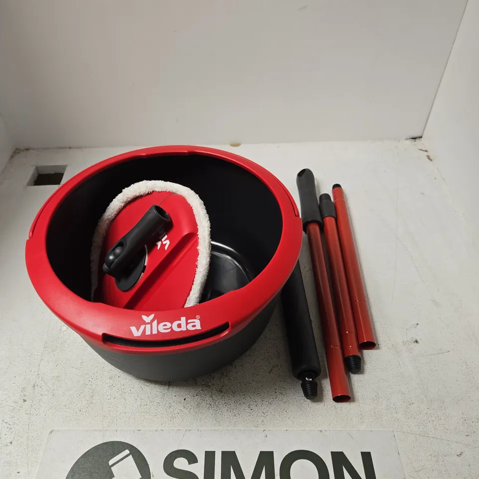 VILEDA SPIN & CLEAN MOP & BUCKET SET (BOXED)