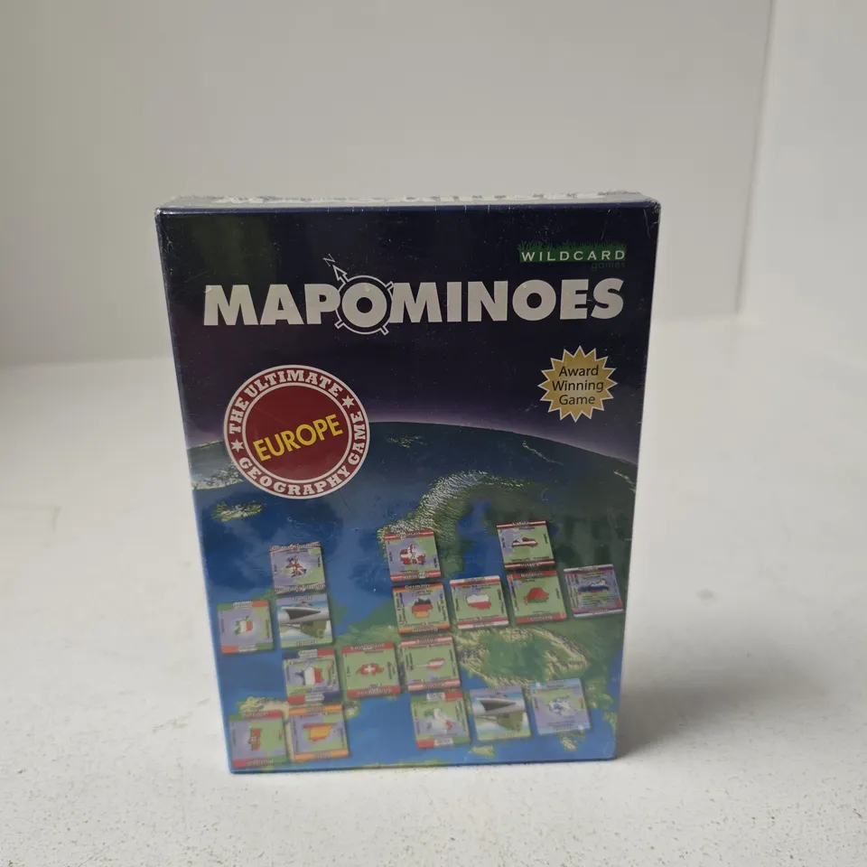 MAPOMINOES – THE ULTIMATE GEOGRAPHY GAME (EUROPE EDITION) – BOXED