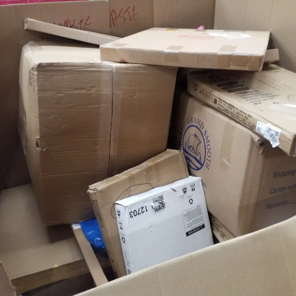 PALLET CONTAINING ASSORTED PRODUCTS INCLUDING TOILET SEAT, BABY PLAY GYM MAT, FUNESLA PRO KIT, AIR COOLER, BABY WALKER 
