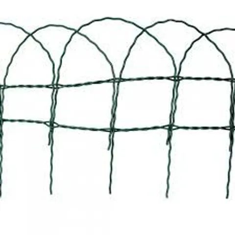 10M X 250MM GARDEN LAWN BORDER EDGING FENCING PVC COATED WIRE