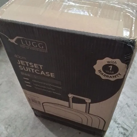 BOXED LUGG 40CM JETSET SUITCASE BLACK