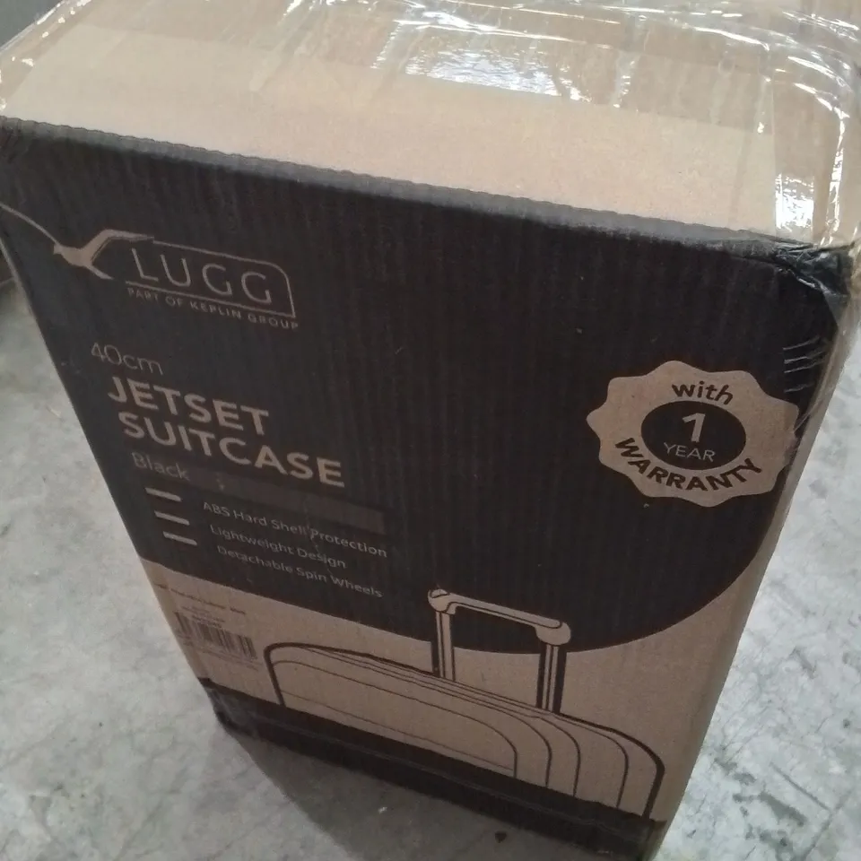 BOXED LUGG 40CM JETSET SUITCASE BLACK