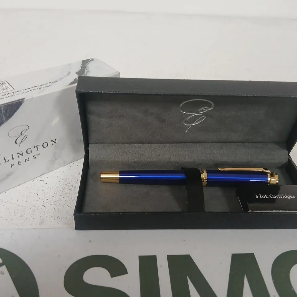 ELLINGTON PENS LUXURY FOUNTAIN PEN – BLUE (NEW)