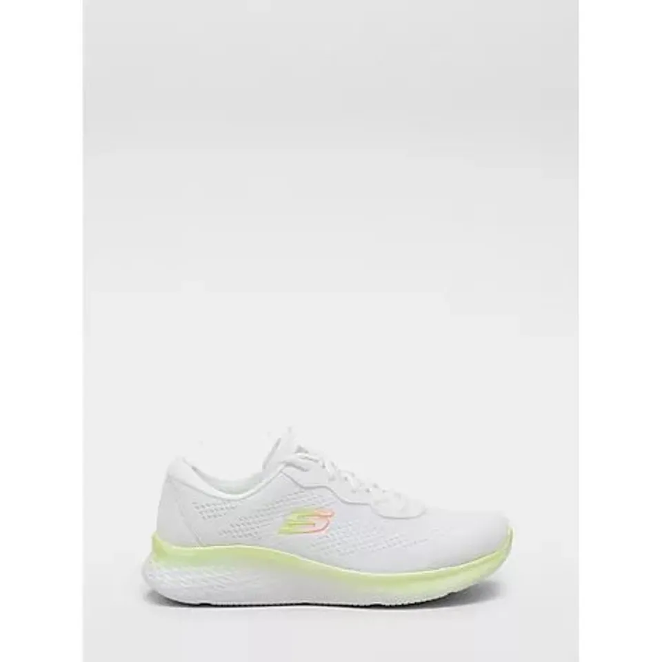 SKECHERS SKECH-LITE PRO STUNNING STEPS LACE UP TRAINER- WHITE SIZE 7