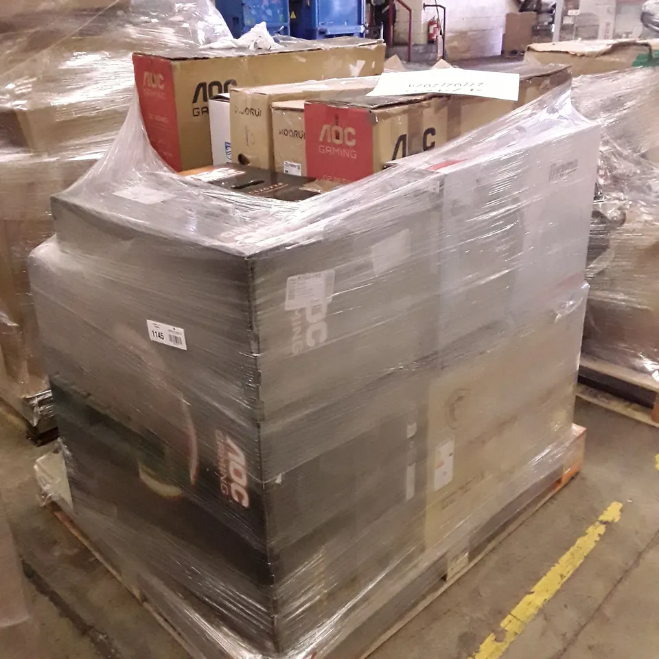 PALLET OF APPROXIMATELY 15 UNPROCESSED RAW RETURN MONITORS TO INCLUDE;