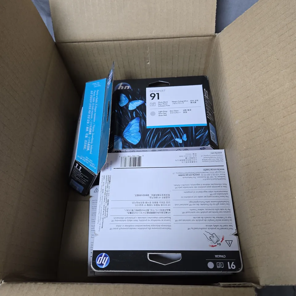 APPROXIMATELY 7 X HP DESIGNJET 91 INK CARTRIDGE – PHOTO BLACK