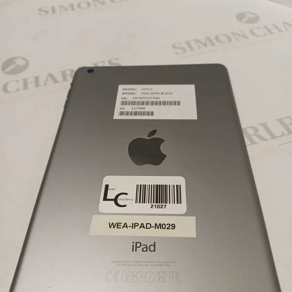 APPLE BLACK IPAD MINI F9FNPPZTFP84