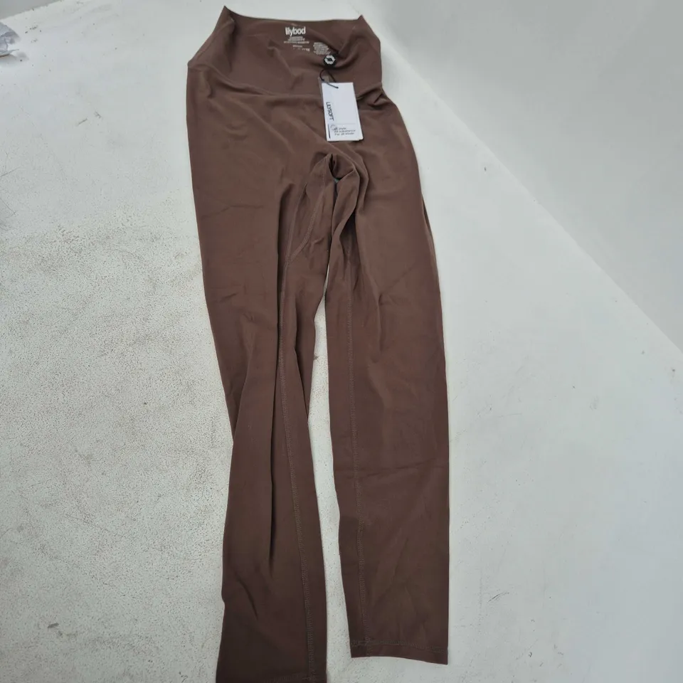 LILYBOD CHLOE CLOUD CORE LEGGINGS IN COFFEE - LARGE
