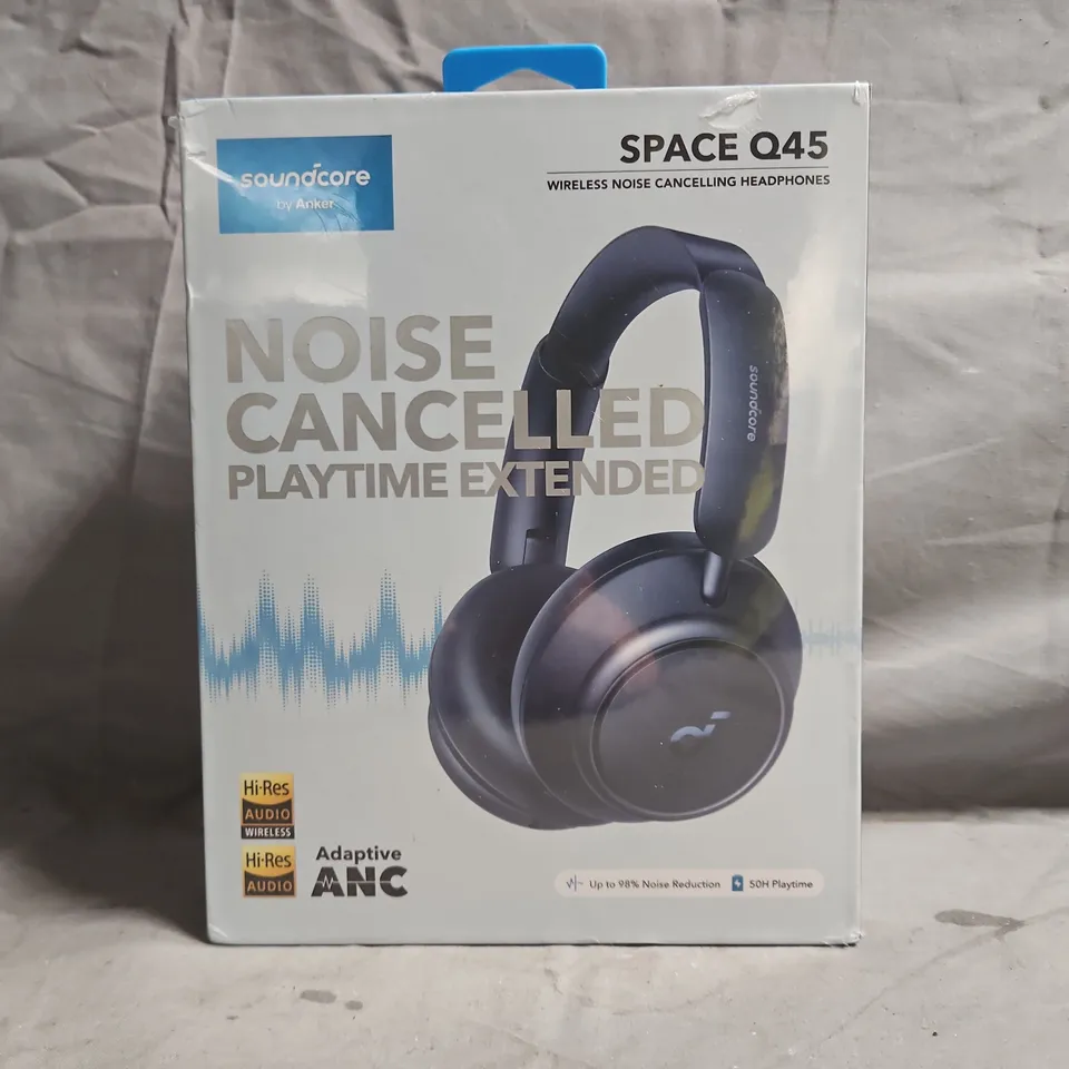 SEALED SOUNDCORE BY ANKER SPACE Q45 NOISE CANCELLING OVER-EAR HEADPHONES (MODEL A3040)