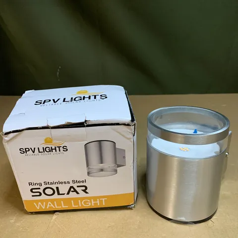 SPV LIGHTS RING STAINLESS STEEL SOLAR WALL LIGHT