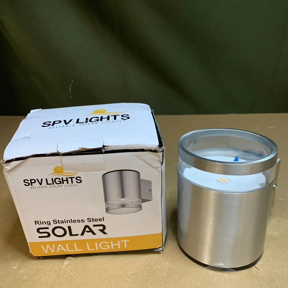 SPV LIGHTS RING STAINLESS STEEL SOLAR WALL LIGHT
