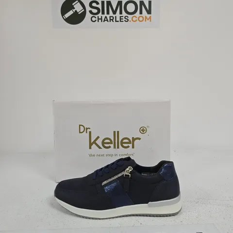 DR KELLER NAVY TRAINERS SIZE UK 6