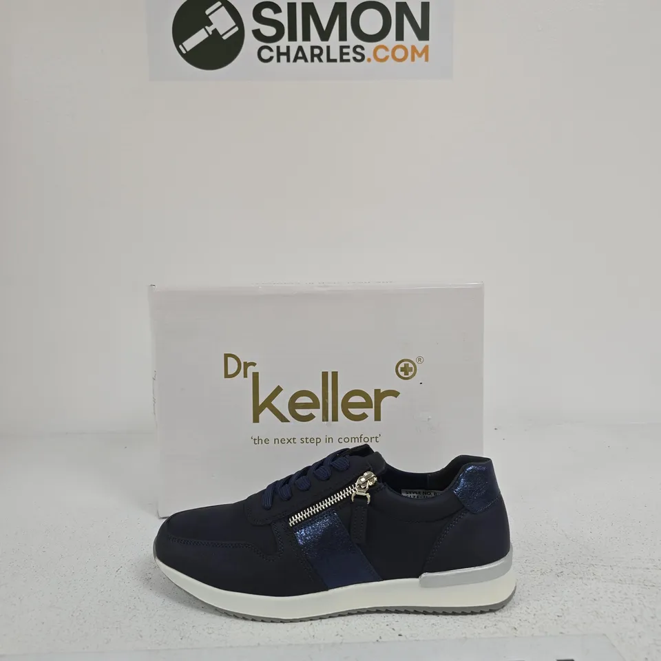 DR KELLER NAVY TRAINERS SIZE UK 6