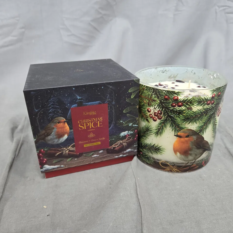 BOXED KIMBIE HOME CHRISTMAS SPICE CANDLE
