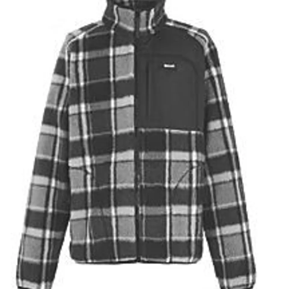 BRAND NEW REGATTA ZIPPED FLEECE FRANKIE BORG BLACK GREY CHECK SIZE S