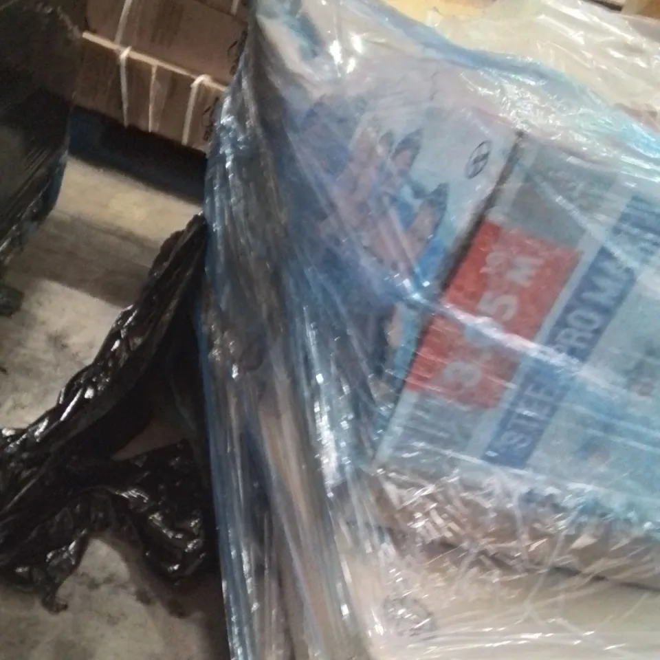 PALLET OF ASSORTED HOUSEHOLD GOODS AND PRODUCTS TO INCLUDE;SWIMMING POOL,WOK,PAN,LADDERS,ULTRASONIC CLEANER