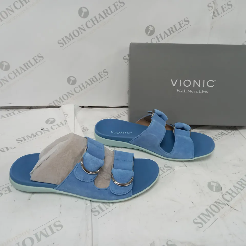 VIONIC SIZE 7 BLUE SANDALS BOXED 