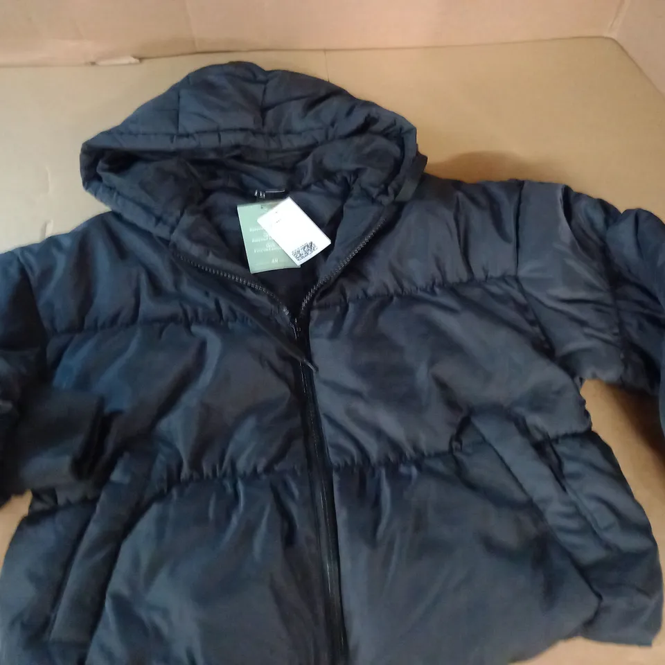 DIVIDED BLACK PADDED COAT - XXS