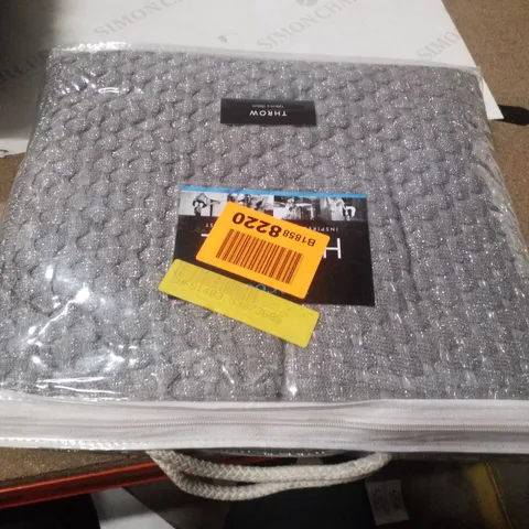 BRAND NEW SEALED KNIT THROW COLOUR GUNMETAL 