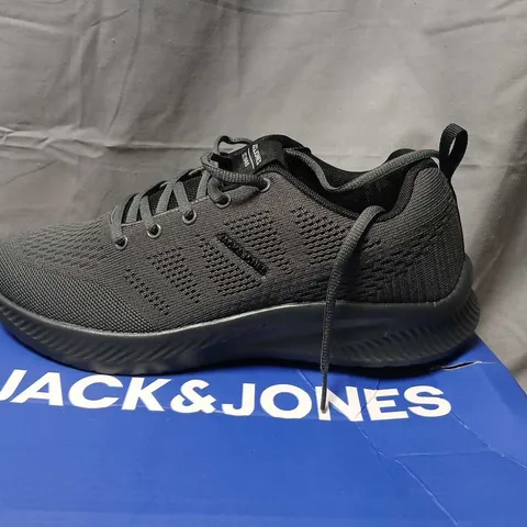 JACK & JONES MEN'S TRAINERS – GREY/BLACK, UK 9