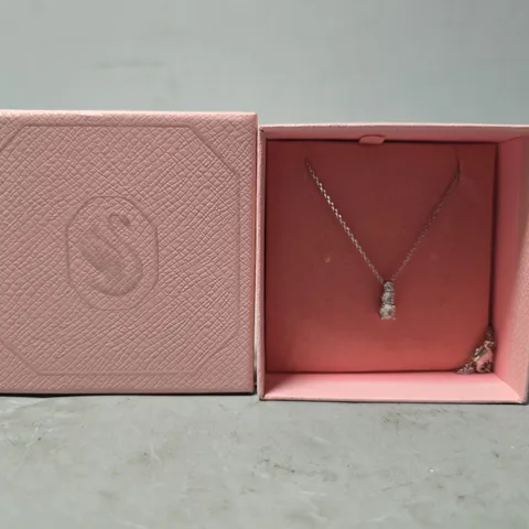 BOXED SWAROVSKI ATTRACT TRILOGY ROUND PENDANT NECKLACE