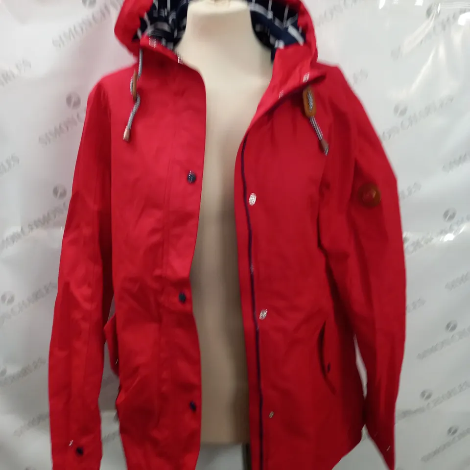 GELERT COAST JACKET IN RED - UK 14