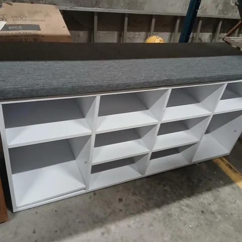 DESIGNER STORAGE BENCH WHITE
