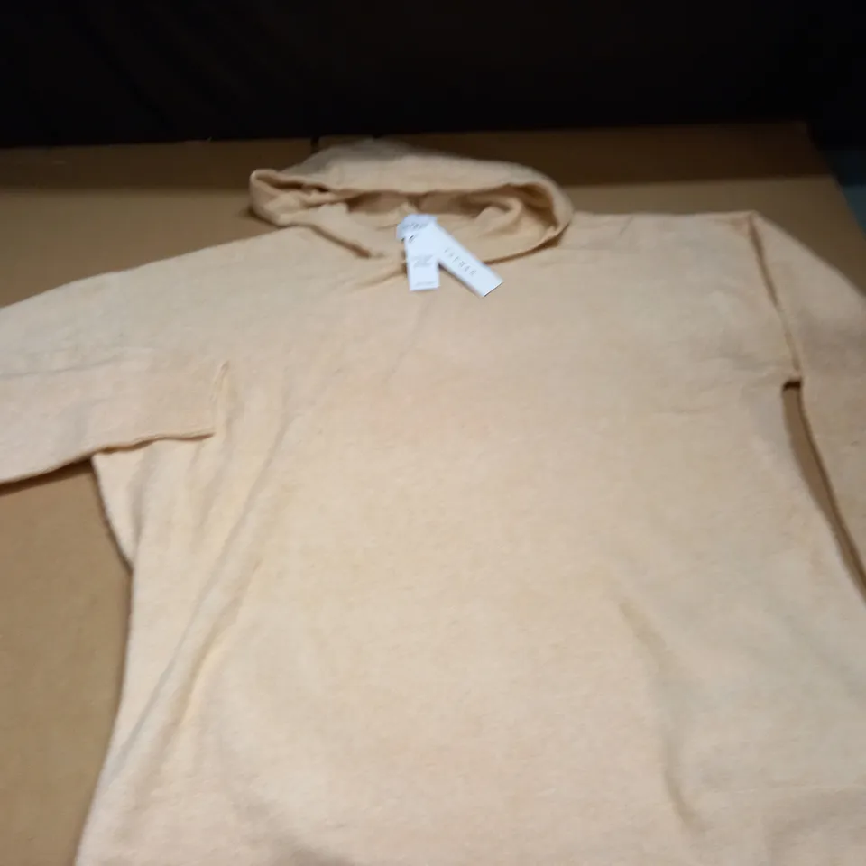 TOPMAN HOODED TOP IN NATURAL - L