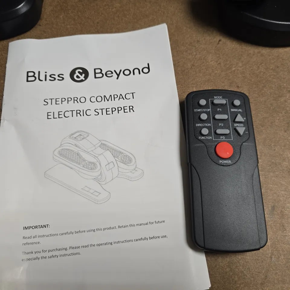 BLISS & BEYOND STEPPRO COMPACT ELECTRIC STEPPER WITH REMOTE & MANUAL