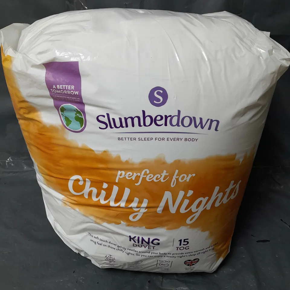 BAGGED SLUMBERDOWN KING DUVET (15 TOG)